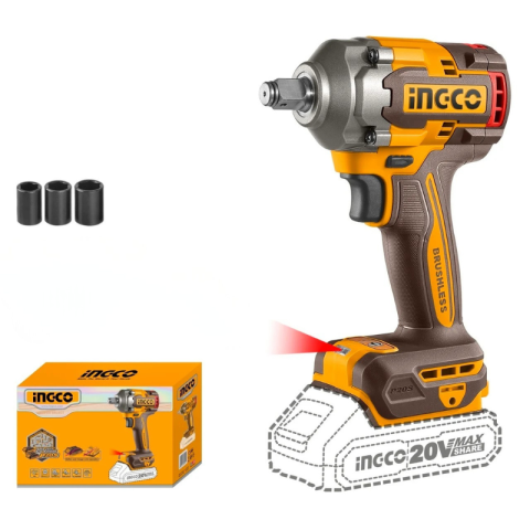 Scule electrice - Cheie, Pistol de impact, 20V, Brushless, 400Nm, 1/2", fara acumulator si incarcator
