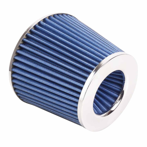 Filtru de aer auto conic, universal, bumbac cu plasa din otel inoxidabil, albastru, 16 x 15.5 x 11.8 cm [2]