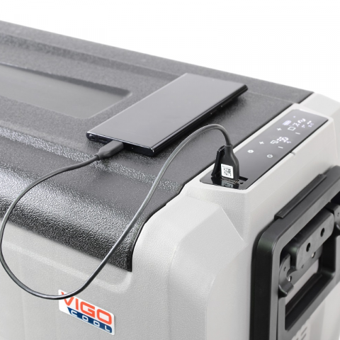 Frigider auto portabil cu roti si maner telescopic, 36L, compresor, 12/24/230V, Bluetooth si Aplicatie [10]