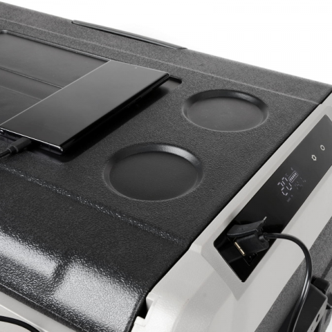 Frigider auto portabil VigoCool 50L, compresor, 12/24/230V, Bluetooth, Baterie si incarcare solara [11]