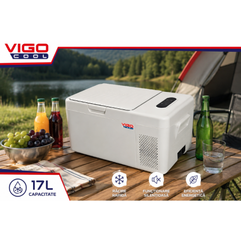 Frigider Portabil cu Compresor 17L, 12/24/230V, Control Bluetooth prin Aplicatie, Racire si Congelare pana la -20°C [20]