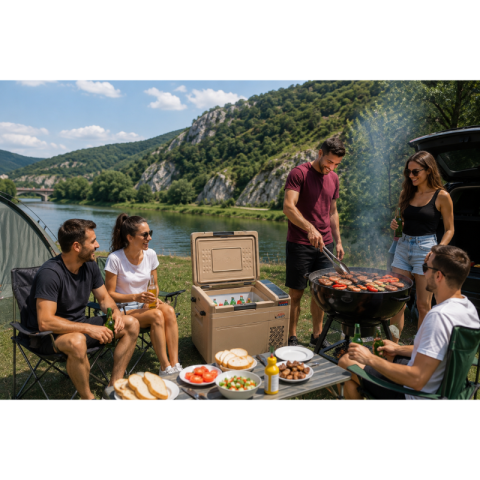 Frigider Portabil cu Compresor 20L, 12/24/230V, Baterie, Control Bluetooth, Congelare -20°C pana la +20°C [23]