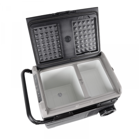 Frigider portabil dublu cu compresor Vigo Cool 35L 12/24/230V cu roti si maner si aplicatie Bluetooth [4]