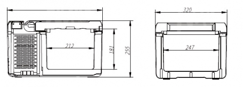 Frigider portabil cu compresor Vigo Cool 9L 12/24/230V, aplicatie Bluetooth [5]
