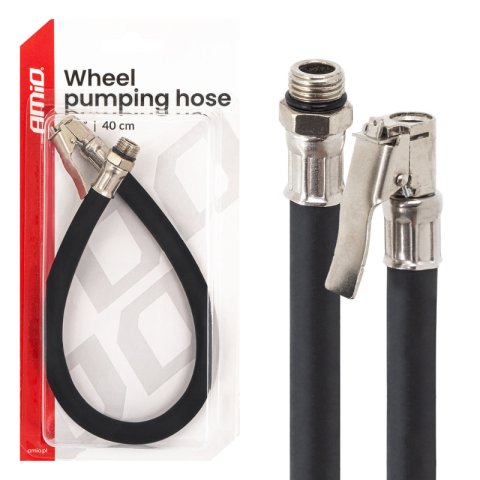 Scule electrice - Furtun pneumatic, 1/4 inch, 40 cm, flexibil, cuplare rapida, pentru umflat anvelope
