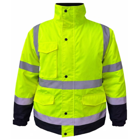Noutati - Geaca bomber reflectorizanta Subzero, HV, galben-negru
