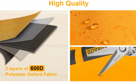 Geanta de scule cu organizator si 6 buzunare, 33 x 18 x 22cm [4]