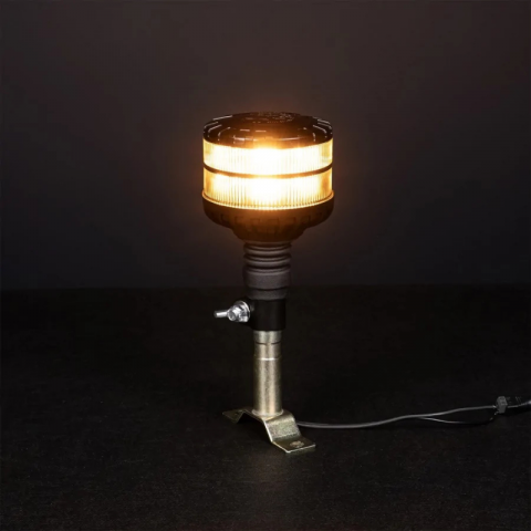 Girofar cu LED, carcasa alba, X Spider fumuriu, 2 functii, 12/24V, 11 x 18,3cm [1]