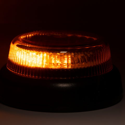 Girofar cu lumina portocalie, talpa rotunda, 12/24V, 16.5 x 7.8cm [4]