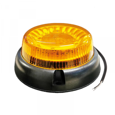 Girofar cu lumina portocalie, talpa rotunda, 12/24V, 16.5 x 7.8cm [1]