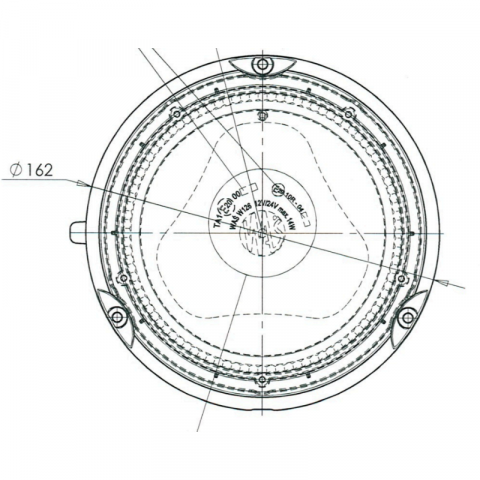 Girofar de avertizare ADR, lentila transparenta, lumina portocalie, 11.2 x 16.2cm [6]