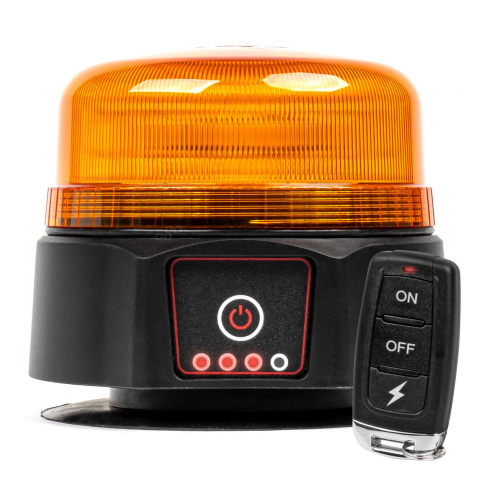 Girofaruri Auto - Girofar LED Avertizare Fara Fir cu Telecomanda, Omologat R65/R10, 12/24V