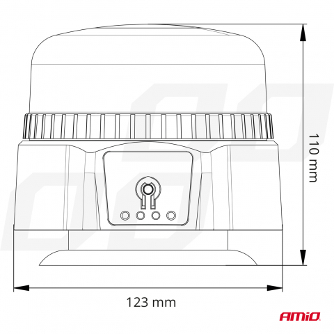 Girofar LED Avertizare Fara Fir, Omologat R65/R10, 12V/24V [5]