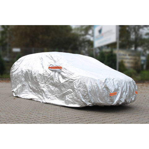 Husa auto completa, aluminiu reflectorizant cu fermoar, 120g + strat bumbac, pentru SUV/VAN XL, 510x185x150cm [2]