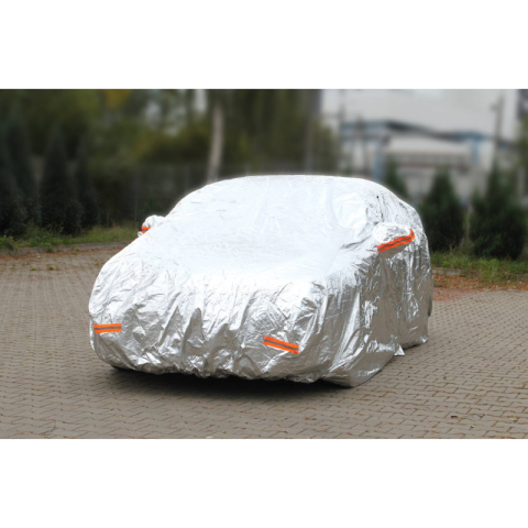 Husa auto completa, aluminiu reflectorizant cu fermoar, 120g + strat bumbac, pentru SUV/VAN XL, 510x185x150cm [1]