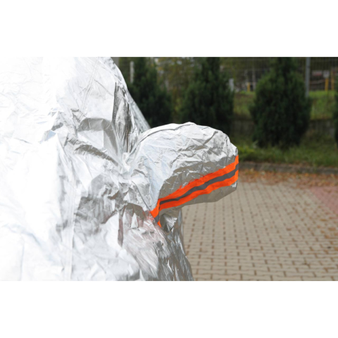 Husa auto completa, aluminiu reflectorizant cu fermoar, 120g + strat bumbac, pentru SUV/VAN XL, 510x185x150cm [3]