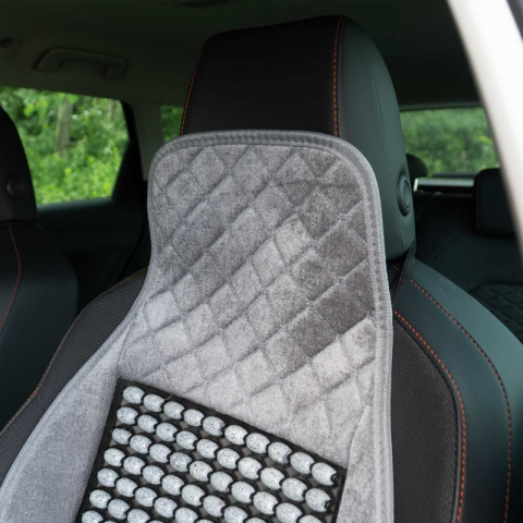 Husa, Protectie scaun auto cu margele, 120x45cm, Ventilatie si Confort [4]