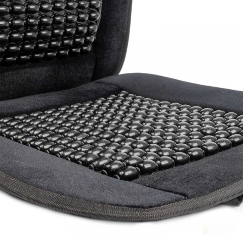 Husa, Protectie scaun auto cu margele, 120x45cm, Ventilatie sporita si Confort [7]