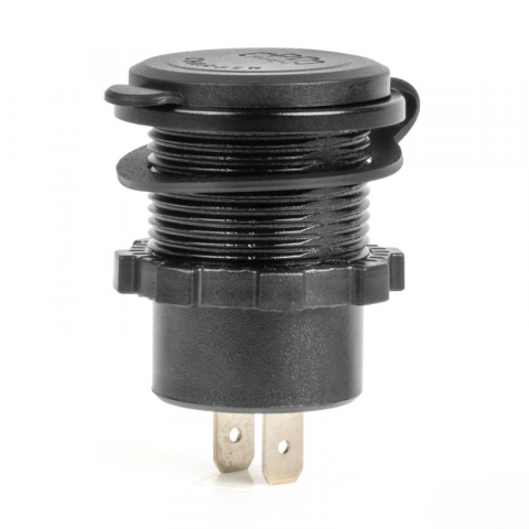 Incarcator Auto Incastrabil 12/24V, USB + USB-C QC3.0, Voltmetru LED Rosu, Impermeabil [2]