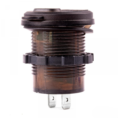 Incarcator Auto Incastrabil 12/24V, USB + USB-C, Voltmetru Digital, MOD-07 [2]