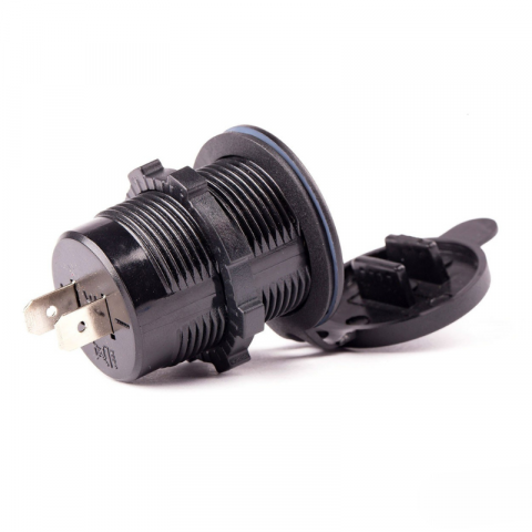 Incarcator Auto Incastrabil Impermeabil, 2 Porturi USB, 12V/24V [1]