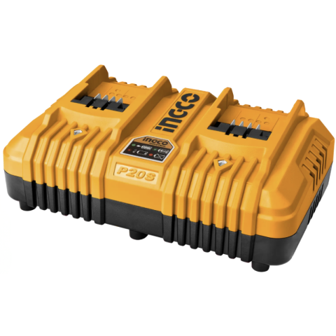 Incarcator dublu rapid 20V 4A, pentru 2 acumulatori, sistem inteligent [0]