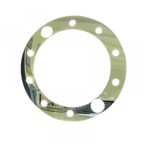 Capace inox si jante - Inel de siguranta pentru capace America 22.5, montat cu suruburi, 10 gauri, PCD 335mm, grosime 1mm