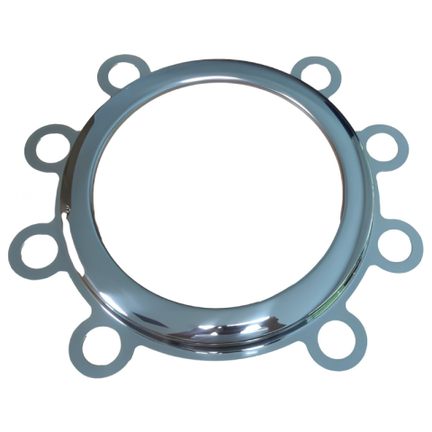 Capace inox si jante - Inel mascare oslona butuc Scania 22,5”, inox, PCD 335mm 16225SC222