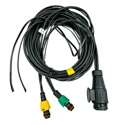 Instalatie electrica remorca cu stecher 13 pini, L 5m, 2 x mufa 5 pini baioneta, 2 x 3.5m cablu gabarite [1]