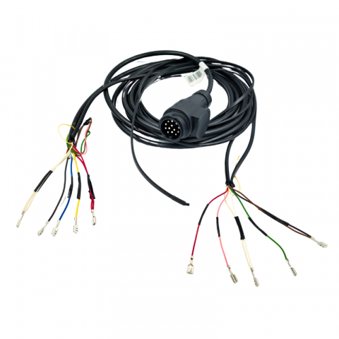 Instalatie electrica remorca cu stecher 13 pini, L 7m + 5m cablu gabarit, conectori papuci mama [4]