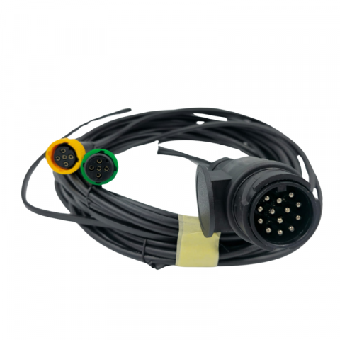 Instalatie electrica remorca cu stecher 13 pini, L 4.4m, 2 x mufe 5 pini baioneta, 4.2m cablu gabarite [2]