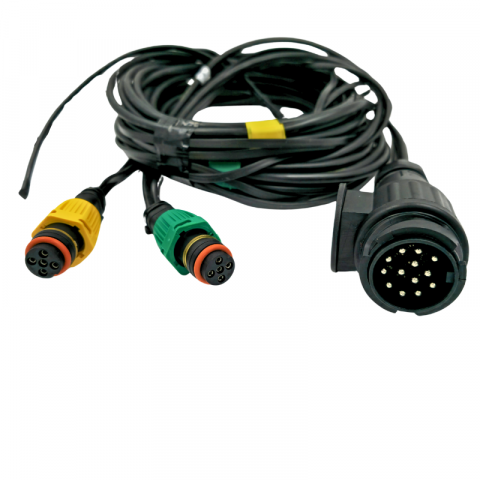 Instalatie electrica remorca cu stecher 13 pini, L 4.5m, 2 x mufa 5 pini baioneta, 1 x 2m cablu gabarite [1]