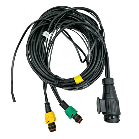 Instalatie electrica remorca cu stecher 13 pini, L 7.5m, 2 x mufa 5 pini baioneta, 1 x 2m cablu gabarite [3]