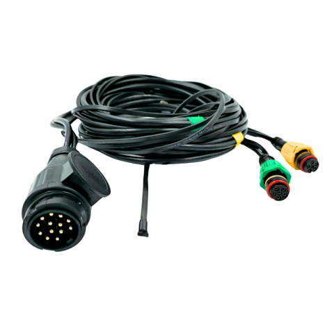 Instalatie electrica remorca cu stecher 13 pini, L 7.5m, 2 x mufa 5 pini baioneta, 1 x 2m cablu gabarite [1]