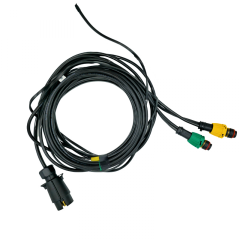 Instalatie electrica remorca cu stecher 7 pini, L 7.5m, 2 x mufa 5 pini baioneta, 1 x 2m cablu gabarite [1]