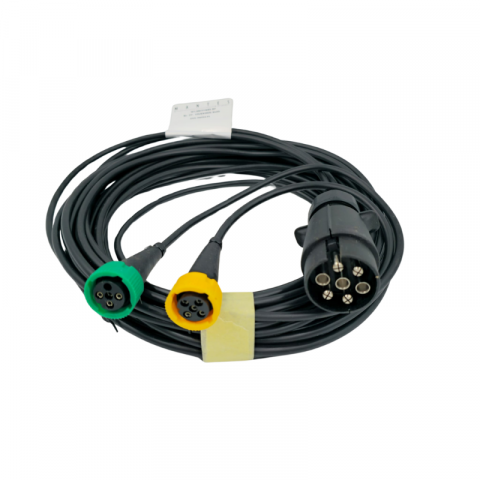 Instalatii Electrice pentru Remorci - Instalatie electrica remorca cu stecher 7 pini, L 7m, 2 x mufe 5 pini baioneta