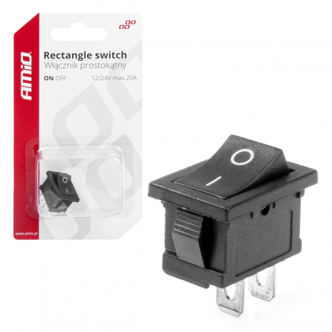 Intrerupator Auto Dreptunghiular 12V, 20A, ON/OFF