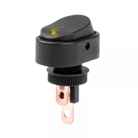 Intrerupator Auto Eliptic 12/24V max 30A, ON/OFF, cu Lumina Galbena [1]