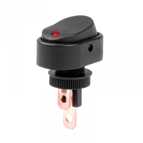 Intrerupator Auto Eliptic 12/24V max 30A, ON/OFF, cu Lumina Rosie [1]