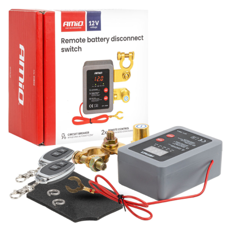 Comutatoare si intrerupatoare auto - Intrerupator Baterie cu Telecomanda, 12V, 240A, pentru Deconectare Alimentare
