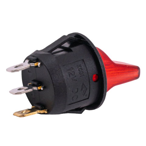 Intrerupator cu maneta, 12V, 20A, iluminare rosie, pentru sisteme electrice, vehicule [3]