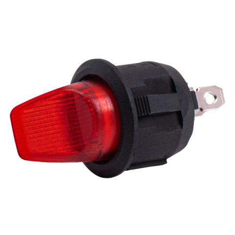 Intrerupator cu maneta, 12V, 20A, iluminare rosie, pentru sisteme electrice, vehicule [2]