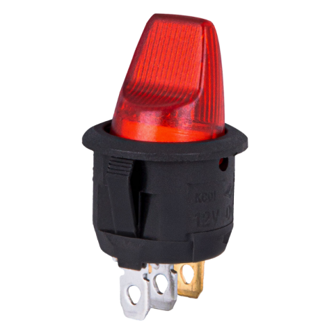 Intrerupator cu maneta, 12V, 20A, iluminare rosie, pentru sisteme electrice, vehicule [1]