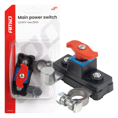 Intrerupator Principal Curent Baterie, 12/24V, 250A, Comutator Deconectare Rapida