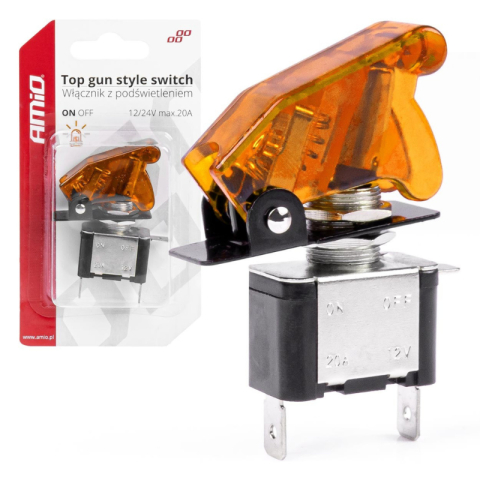 Comutatoare si intrerupatoare auto - Intrerupator Tip Comutator "Top Gun" cu Lumina Portocalie