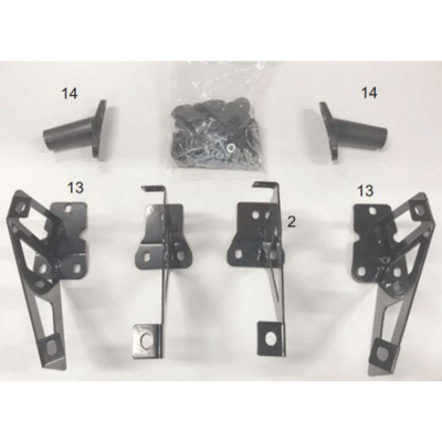 Parasolare si accesorii - Kit de montare pentru parasolar Mercedes Benz Actros MP4/MP5, cabina StreamSpace 2300mm