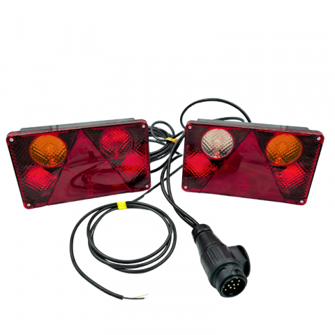 Kit instalatie lampi stop, semnalizare, triple remorca, 7 functii, 4.5m + 2m + 2m, 13pini, 23.2 x 14.15cm [4]