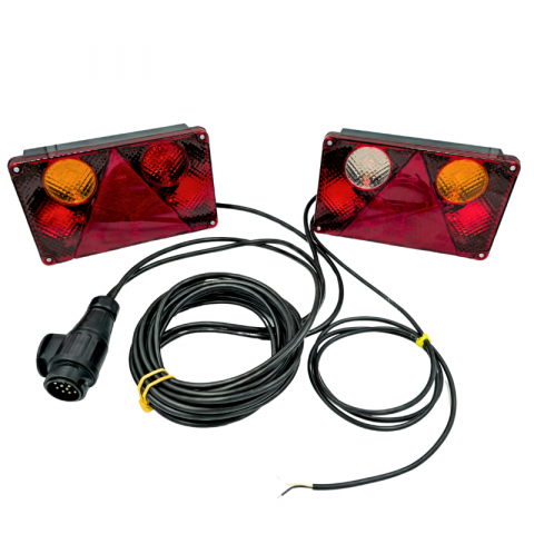 Kit instalatie lampi stop, semnalizare, triple remorca, 7 functii, 7.5m + 2m + 2m, 13pini, 23.2 x 14.15cm [12]