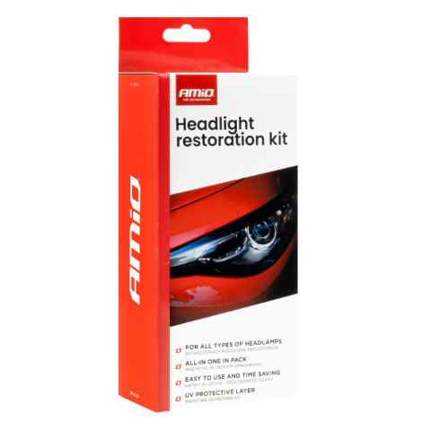Kit restaurare faruri auto, manual polish, protectie UV [6]