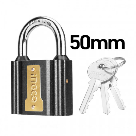 Casa si gradina - Lacat 50mm cu protectie la ploaie + 3 chei, 289g